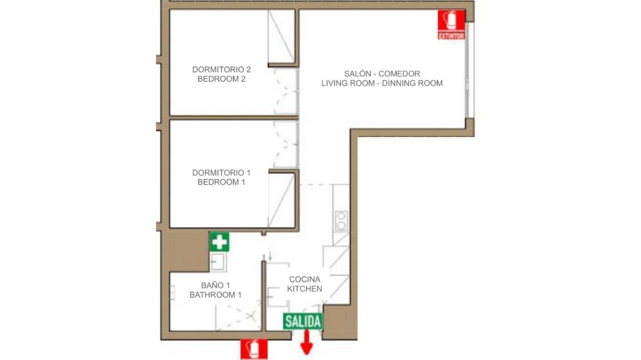 2 Bedrooms 1 Bathroom Furnished - Justicia - Executive Style - Mintystay Madrid Bagian luar foto